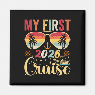 Meine erste Kreuzfahrt 2026 Urlaub passende Famile Magnet