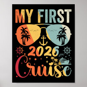 Meine erste Kreuzfahrt 2026 Urlaub passende Famili Poster