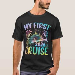 Meine erste Kreuzfahrt 2026 Urlaub Tie Dye Familie T-Shirt