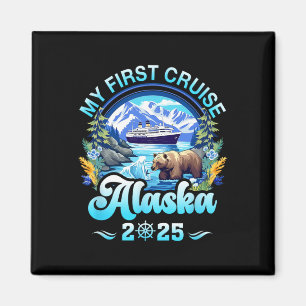 Meine erste Kreuzfahrt Alaska 2025 Familie Freund Magnet