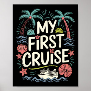 Meine erste Kreuzfahrt Familienurlaub Schiff Reise Poster