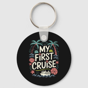 Meine erste Kreuzfahrt Familienurlaub Schiff Reise Schlüsselanhänger