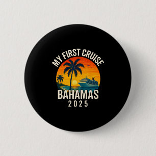 Meine erste Kreuzfahrt Hamas 2025 Urlaubs-Souvenir Button