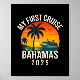 Meine erste Kreuzfahrt Hamas 2025 Urlaubs-Souvenir Poster
