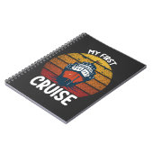 Meine erste Kreuzfahrt Retro Vintag Notizblock (Linke Seite)