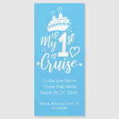 Meine erste Kreuzfahrtmarkierung Magnetkarte (Vorderseite)