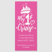 Meine erste Kreuzfahrtmarkierung Magnetkarte (Vorderseite)