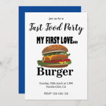 Meine erste Liebe Burger Fast Food Party