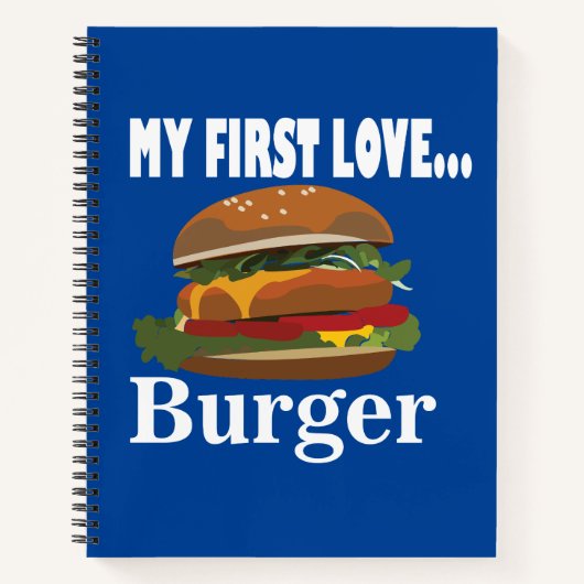 Meine erste Liebe Burger Notizblock (Vorderseite)