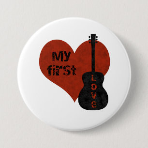 Meine erste Liebe Gitarre Button