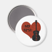 Meine erste Liebe Gitarre Magnet (Vorderseite/Rückseite)