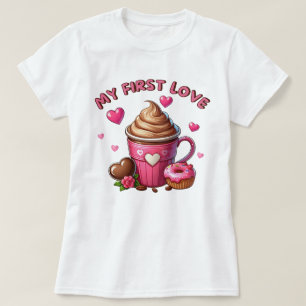 Meine erste Liebe Kaffee und Kuchen T-Shirt