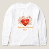 Meine erste Liebe - Mama und Vater | Herzdesign-T Tri-Blend Shirt (Design Vorderseite)