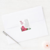 Meine erste Liebe Poesie Art von Stanley Mathis Quadratischer Aufkleber (Umschlag)