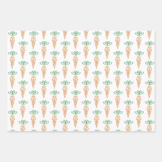 Meine erste Osterkarrot-Geschenkwrake Geschenkpapier Set (Vorderseite)