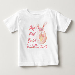 Meine erste Osterreligiöse Jesus Bunny Egg Girl Baby T-shirt