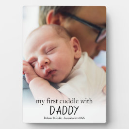 Meine erste Pfütze mit Papa-Foto-Baby Fotoplatte