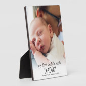 Meine erste Pfütze mit Papa-Foto-Baby Fotoplatte (Seite)