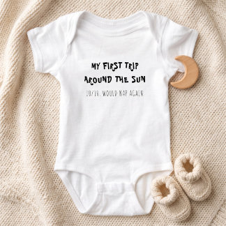 Meine erste Reise um die Sonne Baby  Strampler