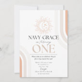 Meine erste Reise um die Sonne einladen Einladung (Vorderseite)