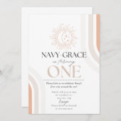 Meine erste Reise um die Sonne einladen Einladung (Vorne/Hinten)