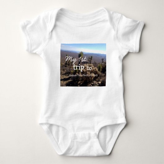 Meine erste Reise zum Joshua-Baum-Nationalpark Baby Strampler (Vorderseite)