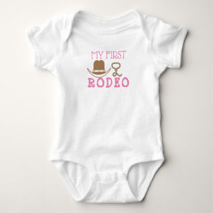 Meine erste Rodeo-Geburtstagsfeier Cowboy Western Baby Strampler