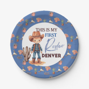 Meine erste Rodeo Geburtstagsparty 1. Western Pappteller