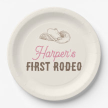 Meine erste Rodeo Personalized Rosa Cowgirl Geburt