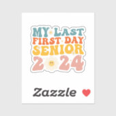 Meine erste Senior Class 2024 Aufkleber (Blatt)