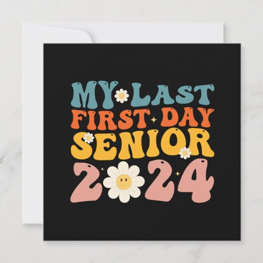 Meine erste Senior Class 2024 Einladung (Vorderseite)