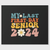 Meine erste Senior Class 2024 Geschenkpapier (Flach)