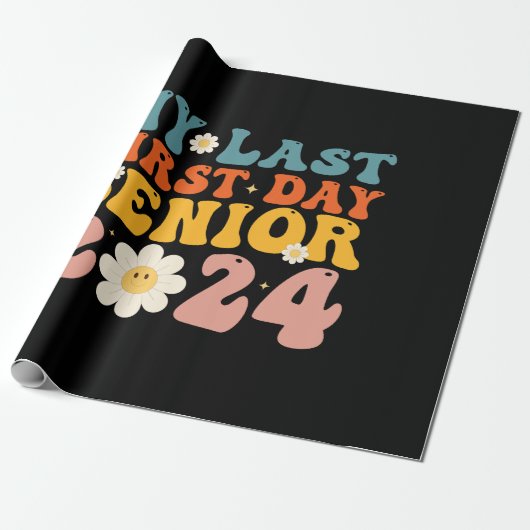 Meine erste Senior Class 2024 Geschenkpapier (Ungerollt)