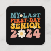 Meine erste Senior Class 2024 Quadratische Visitenkarte (Vorderseite)