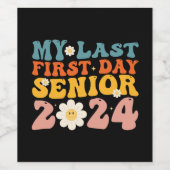 Meine erste Senior Class 2024 Weinetikett (Einzelnes Label)