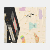 Meine erste Sleepover - Dreamcore VHS Nostalgie Fleecedecke (Vorderseite (Horizontal))