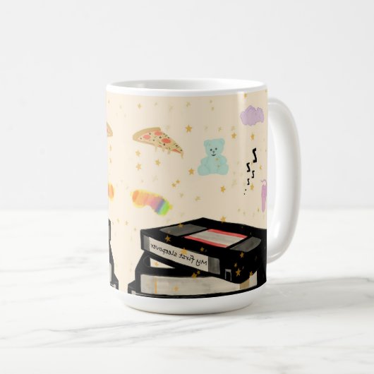 Meine erste Sleepover - Dreamcore VHS Nostalgie Kaffeetasse (VorderseiteRechts)