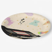 Meine erste Sleepover - Dreamcore VHS Nostalgie Pappteller (Schrägansicht)