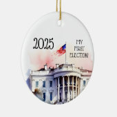 Meine erste Wahl, ich habe gewählt Keramik Ornament (Rechts)