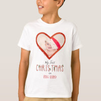 Meine erste Weihnachts-Bruder-Liebe Heart Baby Fot