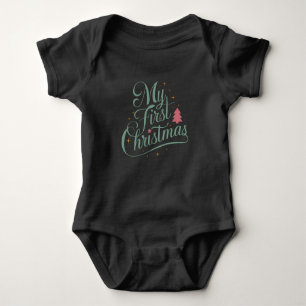 Meine erste Weihnachts Matching Familie Xmas Neubo Baby Strampler