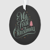 Meine erste Weihnachts Matching Familie Xmas Neubo Ornament (Vorderseite)