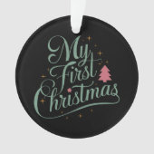 Meine erste Weihnachts Matching Familie Xmas Neubo Ornament (Vorderseite)