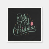 Meine erste Weihnachts Matching Familie Xmas Neubo Serviette (Vorderseite)