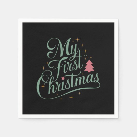 Meine erste Weihnachts Matching Familie Xmas Neubo Serviette (Vorderseite)