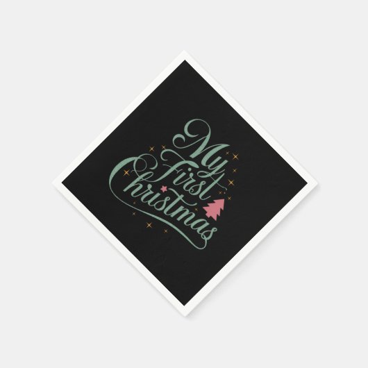 Meine erste Weihnachts Matching Familie Xmas Neubo Serviette (Ecke)