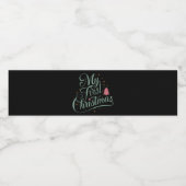 Meine erste Weihnachts Matching Familie Xmas Neubo Wasserflaschenetikett (Einzelnes Label)