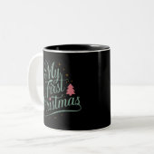 Meine erste Weihnachts Matching Familie Xmas Neubo Zweifarbige Tasse (Vorderseite Links)
