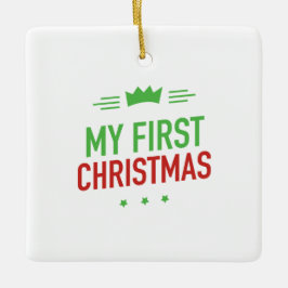 Meine erste Weihnachtsdekoration der Keramik Keramikornament