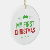 Meine erste Weihnachtsdekoration der Keramik Ornament (Rechts)